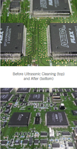 Before Ultrasonic Cleaning and After