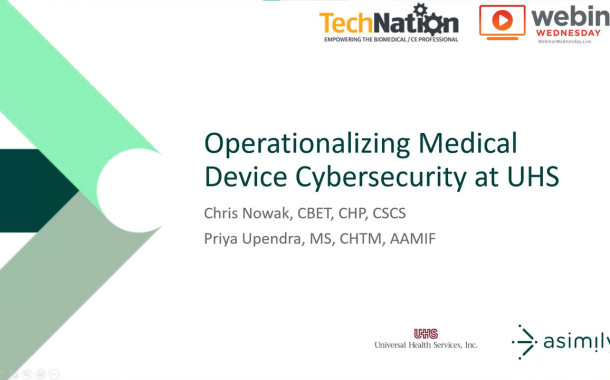 Webinar Explores Operationalizing Medical Device Cybersecurity at UHS