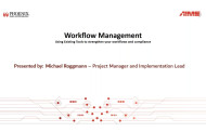 Webinar Addresses Workflows, Compliance
