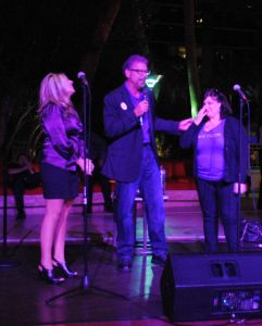 Mark Conrad started the event with a $10,000 donation to the Pancreatic Cancer Action Network in honor of his late wife. He performed the classic “California Dreamin’ ” by The Mamas and The Papas.