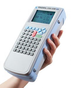 The UNI-SiM Lite is a handheld and battery-operated vital signs simulator, designed to be a cost effective and portable solution for carrying out spot checks and full PMs on vital signs monitors.