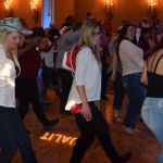 Attendees and vendors enjoyed learning to line dance at the Dallas Hoedown.