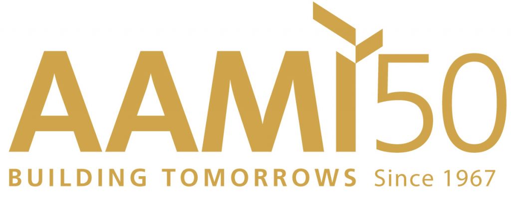 AAMI 50 years Gold logo final