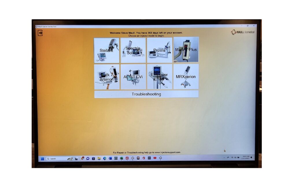 Maull Biomedical MIST software program