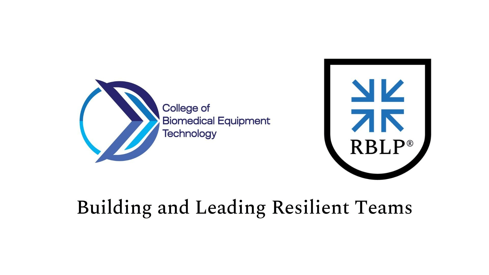 Building and Leading Resilient Teams